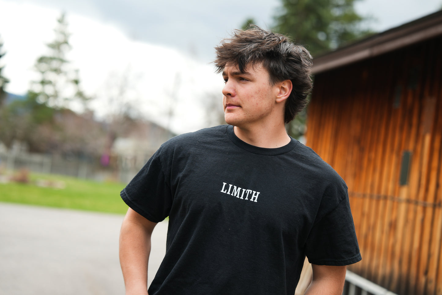 Black Topo Line T-Shirt