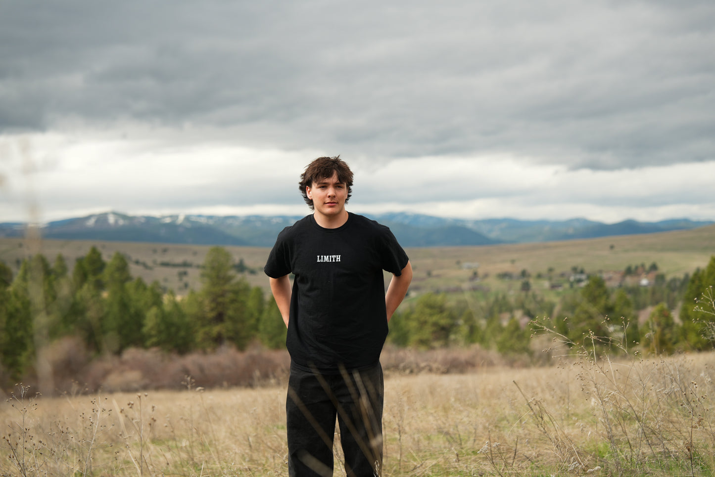 Black Topo Line T-Shirt